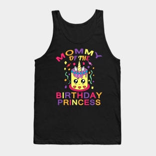 mommy of the birthday princess unicorn funny gift Tank Top